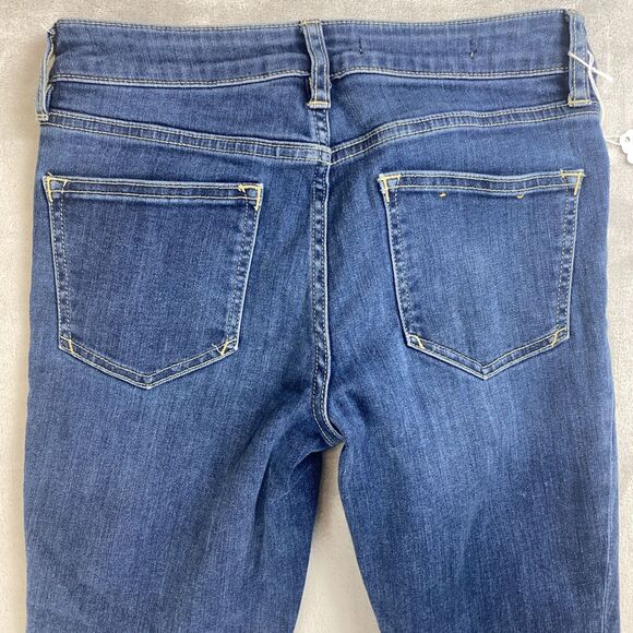 Pilcro and the Letterpress Jeans Womens 26 Blue Stet Split Ankle Stretch - Picture 6 of 7